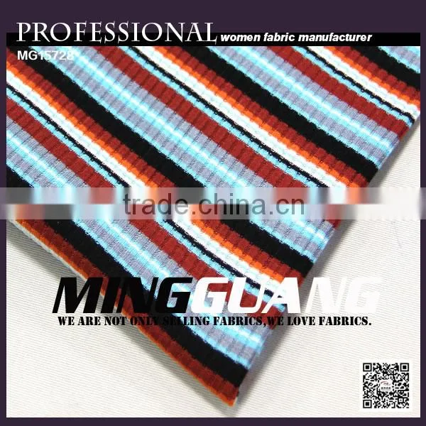 Factory Hot Sell New Deaign for Lady's Clothes Soft Comfortable Knitted Rib Fabric photo-2
