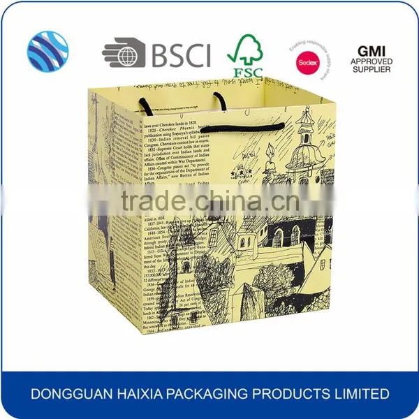 Colorful Printing Handle Bag Shopping Paper Bag Price photo-4