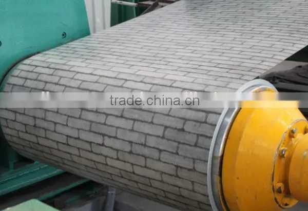 China Top Ten Selling Decorative New Brick Pattern PPGI Zinc Hot Dipped Steel Coils/Plates , Hot Sale ! photo-2