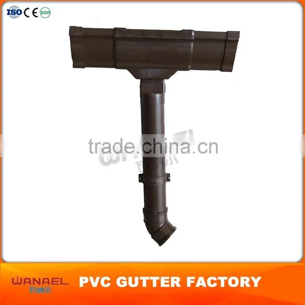 100% New Material Wanael Plastic PVC Roof Rain Vinyl Gutter photo-2