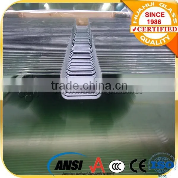 6mm Clear Tempered Glass Shower Door With Cutouts and Holes photo-3