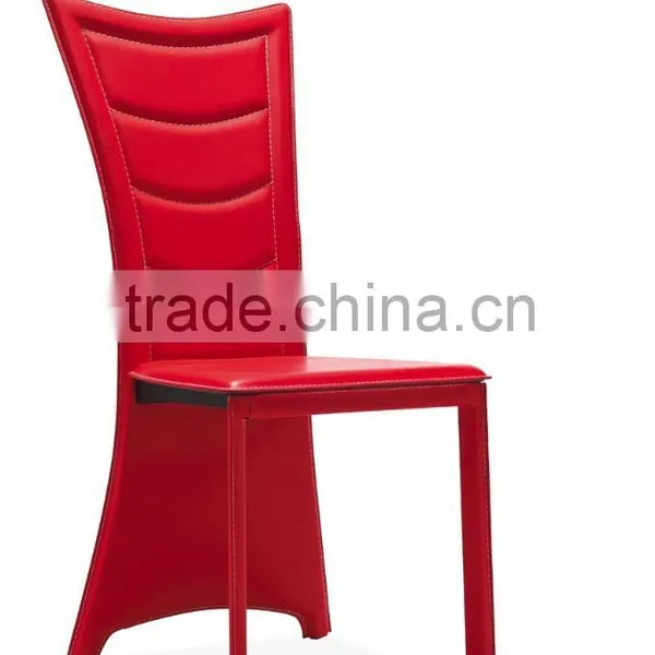 Z650-1 38" Height Modern Design Red Leather Dining Chair in Home Furniture