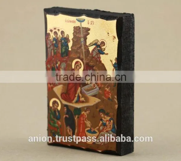 Orthodox Greek & Russian Small Wooden Icon photo-2