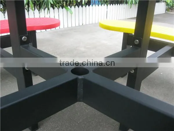 Outdoor Furniture Set Metal Picnic Table Set Outdoor Table and Bench photo-5