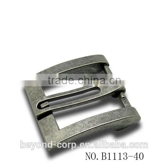 Hollow Tongue Men's 40mm Antique Pewter Belt Buckle