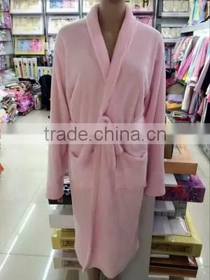 2016 Hot Selling Sexy and Cheap Coral Fleece Bathrobe in China Supplie