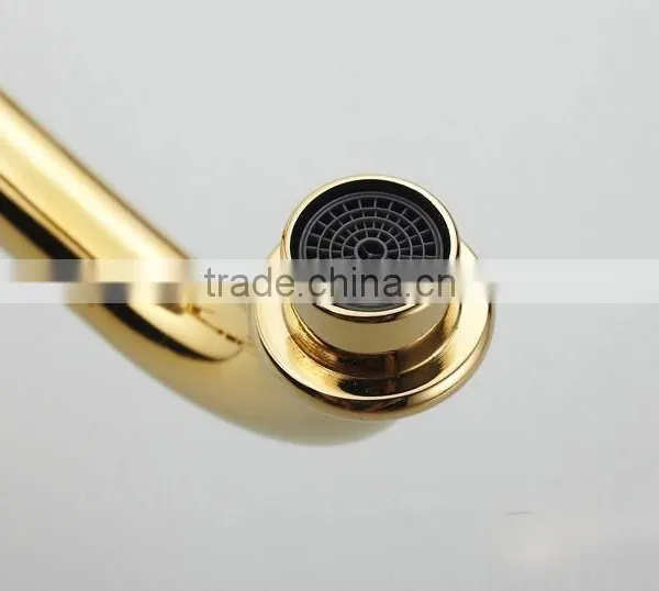 Sanitary Ware Kitchen Basin Sink Faucet Gold Brushed Kitchen Faucet photo-5
