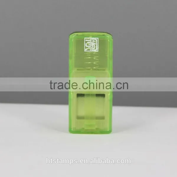 New Epress Lovely Transparent Colors Self-inking Promotional Mini Plastic Stamper photo-3