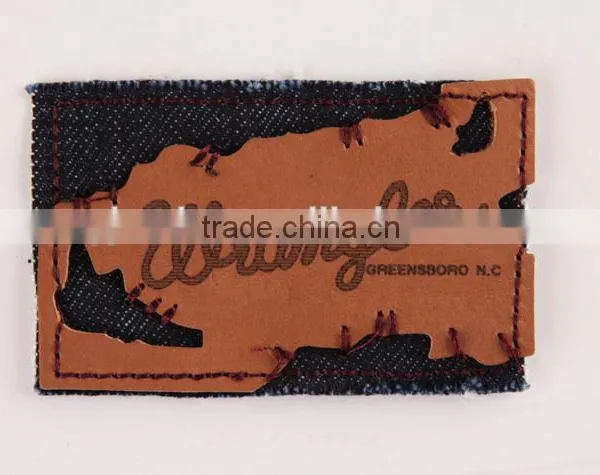 Man's Jeans pu Leather Labels ,leather Labels Made in China photo-2