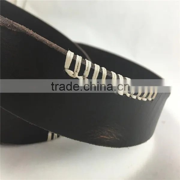 Brass Hore Shoe Buckle Genuine Leather Western United States Cowboy Style Belt photo-5