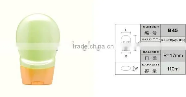 100ml Empty Shampoo Bottle With the Flip Cap Transparent Body Wash Bottle Handstand Bottle photo-2