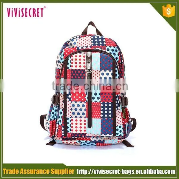 Buying Wholesale Import Women's Flower Picture School Backpack Satchel From China photo-2