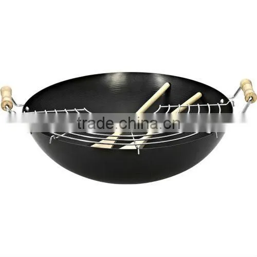 Wok Set,chinese Wok,wok With Bowl Chopsticks photo-4
