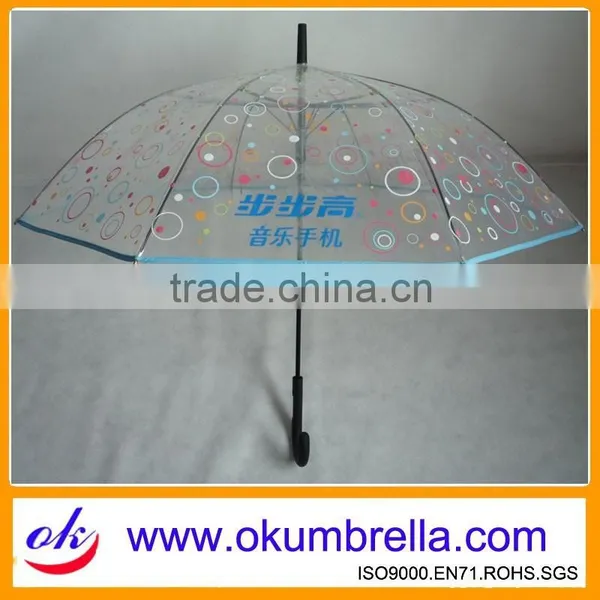 Straight Transparent Cheap Umbrella From China Umbrella Supplier photo-2