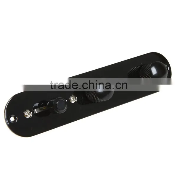 Wired Loaded Control Plate Harness Switch Knobs for Guitar Black photo-6