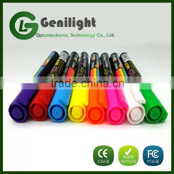 Flashing Boards 6mm 8 Colors Fluorescent Liquid Chalk Marker Pen photo-4
