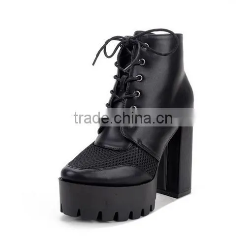 PU Women Shoes Newest Designs Higg Quality Shoes 2017 PF4420 photo-2