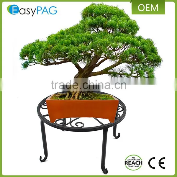New Design Indoor Corner Movable Metal Flower Pot Stand