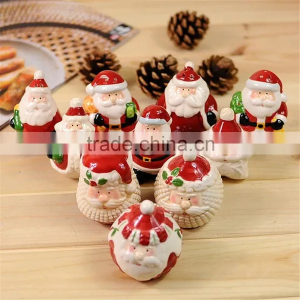 Ceramic Santa Claus Salt and Pepper Set
