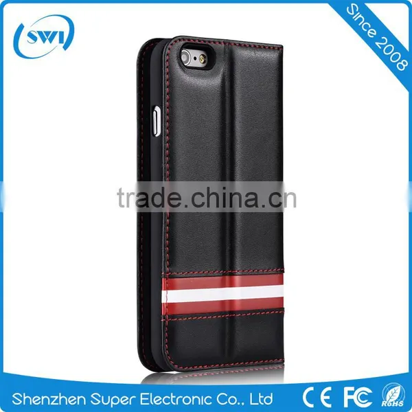 New Flip Card Pocket Genuine Leather Wallet Phone Case Cover Skin For IPhone 6 6S 6 Plus photo-4