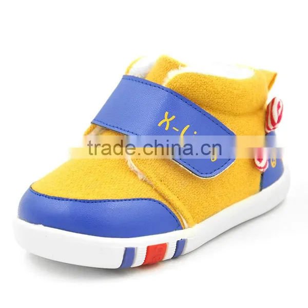 YIWU FACTORY NEWEST 2016 Winter Wholesale Fashion Warm Cheap Baby Shoes BABY BOOT FOR BOYS GIRLS
