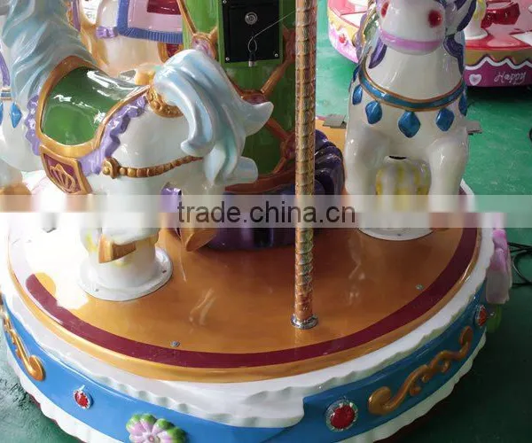 Newest Carousel Games for Kids Ride on Horse Amusement Park Rides Coin Pusher Arcade Game Machine for Sale photo-3