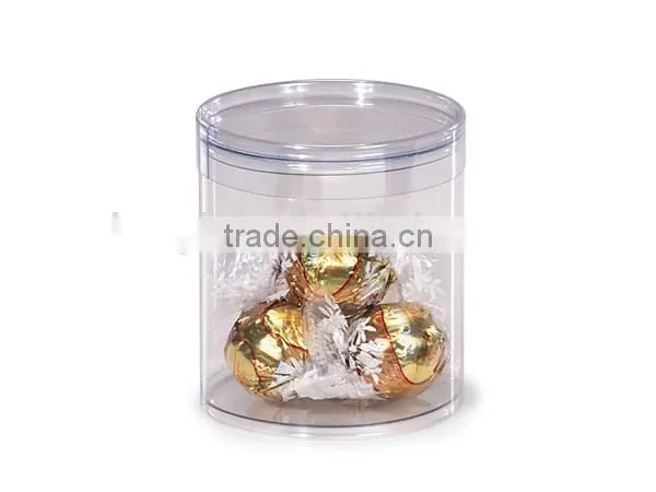China Shenzhen Round Clear Container Palstic Favor Tube Candy Container photo-3