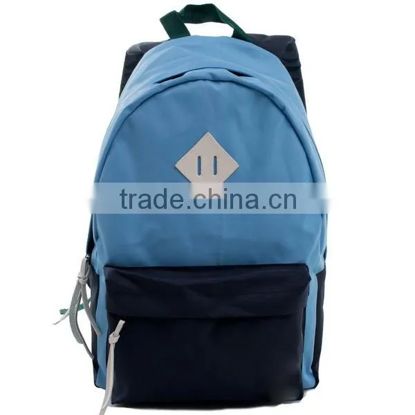 Basic style Teenage fashion color oxford school bag