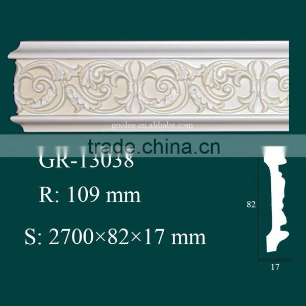 European- Style Architectural Decorative PU Carving Cornice Mouldings photo-5