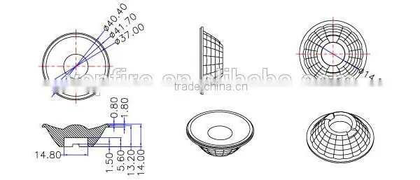 COB Lens 60 Degrees for Imitation Lumens LED COB Integrated Light Source (Ilenstech01COB-GA60F) photo-2