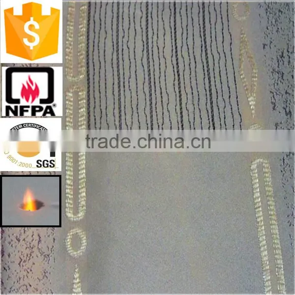 China Suppliers 100% Polyester Luxury Brilliant High Quality Inflaming Retarding Print Curtain Cloth