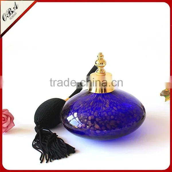 150ml High Quality New Design Hot Sale Big Capacity Blue Airbag Glass Perfume Bottle photo-4