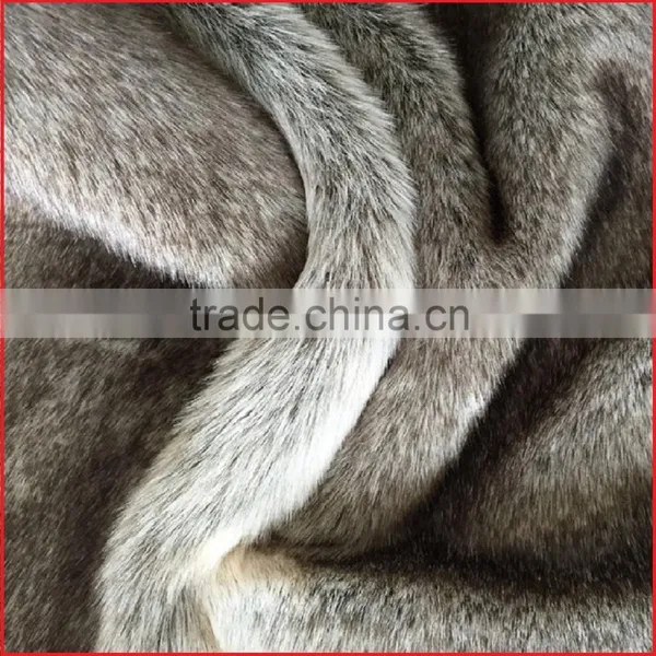 Wild Mannered Gray Fox Faux Fur Throw Blanket photo-5