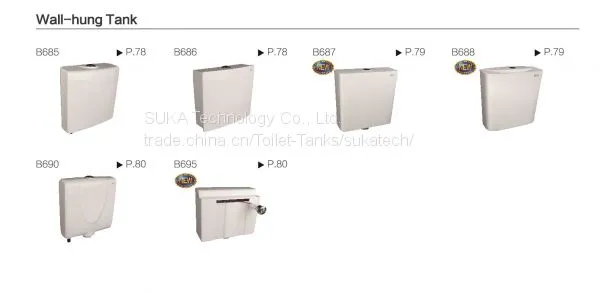 Wall-hung Tank/Toilet tank/Cistern/For sanitary toilet