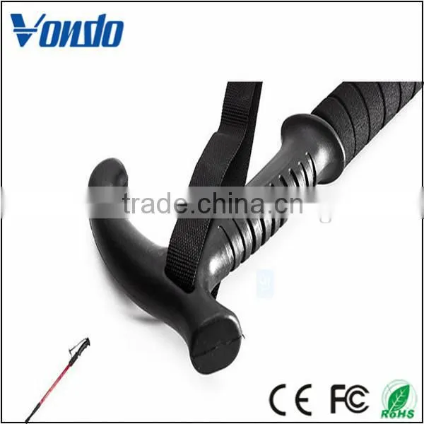 Good Quality 6061 Aluminum Outdoor Alpenstock Trekking Pole Hiking Flexible Walking Sticks photo-2
