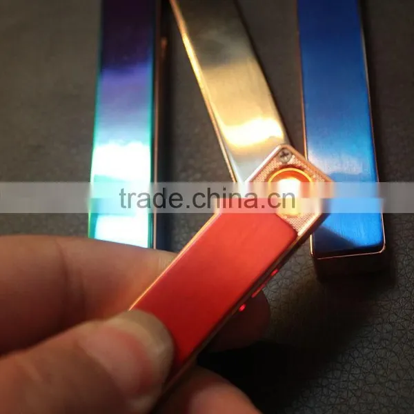 Mini Portable USB Port Electronic Windproof Flameless Rechargable Lighter photo-2