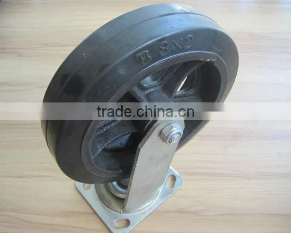 8 Inch 8X2 Nylon Pulley Caster Wheels With Bearings photo-4