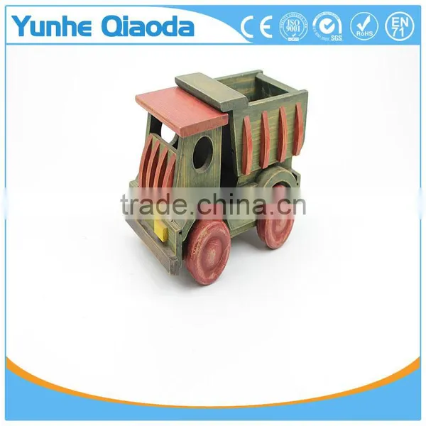 Dumper Truck Wooden Toy Vehicle Encourages Hours of Imaginative Play