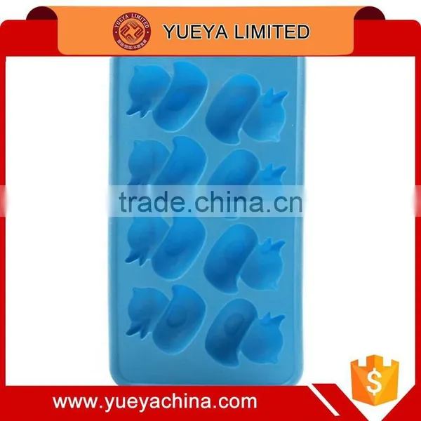 Home Houseware Ice Cube Mold Soft Plastic Tray Jelly Chocolate Maker Duck photo-2