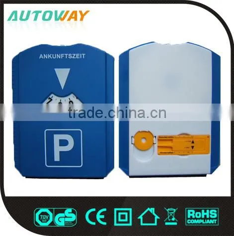 PVC parking disc with tire tread depth gauge