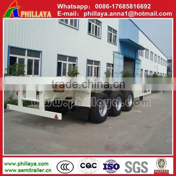 Heavy Duty Container Trailer Drop Deck Semi Trailer Used in Port/quay/ Wharf photo-4
