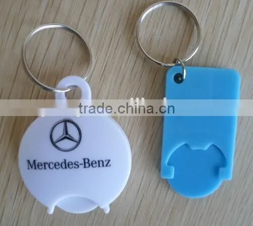 2015 Samples Free Multi-purpose LED OEM Metal,PVC Coin Holder Key Chain for Trollry,Car,Hotel/Keychain photo-2