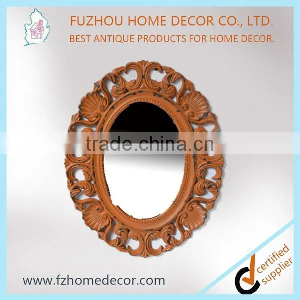 Decorative Mirror Frames Wooden Material With Antique Imitation photo-4