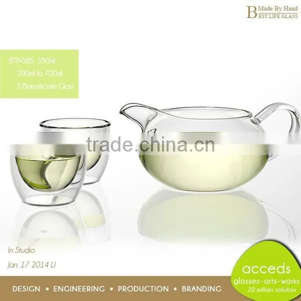 Microwave Handmade Borosilicate Fashioned Glass Teapot Unbreakable photo-3