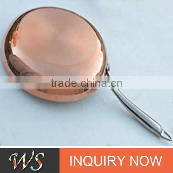 3.5mm Thick Copper Bottom Stainless Frying Pan photo-2