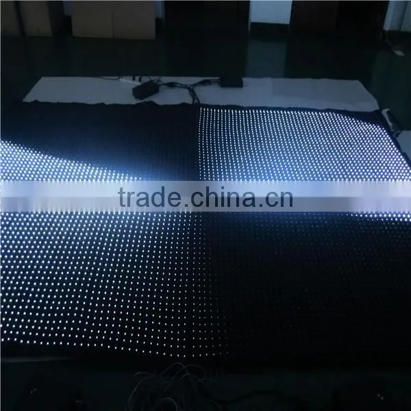 Programmble Indoor Rgb Fireproof Velvet Led Show Screen Curtain for Stage Background photo-4