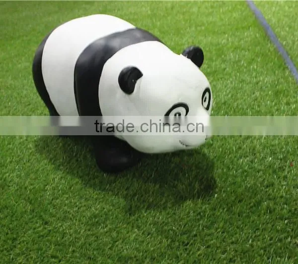 Home Garden Seats Christmas Decorative 30cm Height Small Artificial White and Black Fiberglass Chinese Flat Panda E10 28X01 photo-2