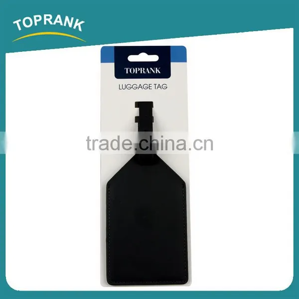 Toprank Wholesale Custom Travel Accessory Bulk Pu Luggage Tag For Travelling,Travel Luggage Tag With Pu Strap photo-2