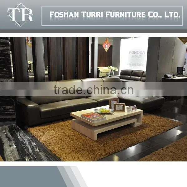 Small Lazy Boy Leather Sectional Recliner Sofa photo-3