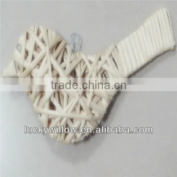 New Design Hanging Heart Shape Wicker Decoration photo-4